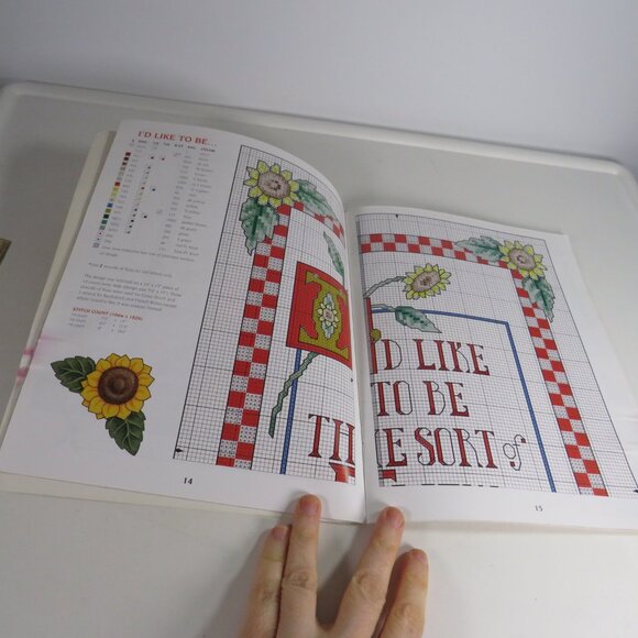 Mary Engelbreit "Friendship" Cross Stitch Pattern Book 37pgs - Picture 11 of 14